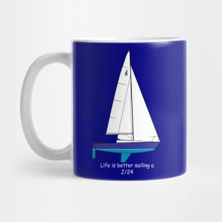 J/24 Sailboat Mug